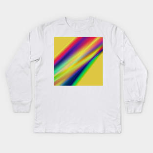 red blue green pink abstract art Kids Long Sleeve T-Shirt